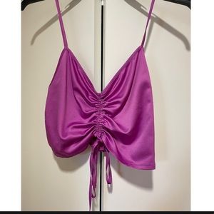Zara fuschia crop/bra top